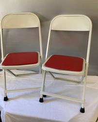 2 Vintage 1940's Children's Folding Chairs 202//250